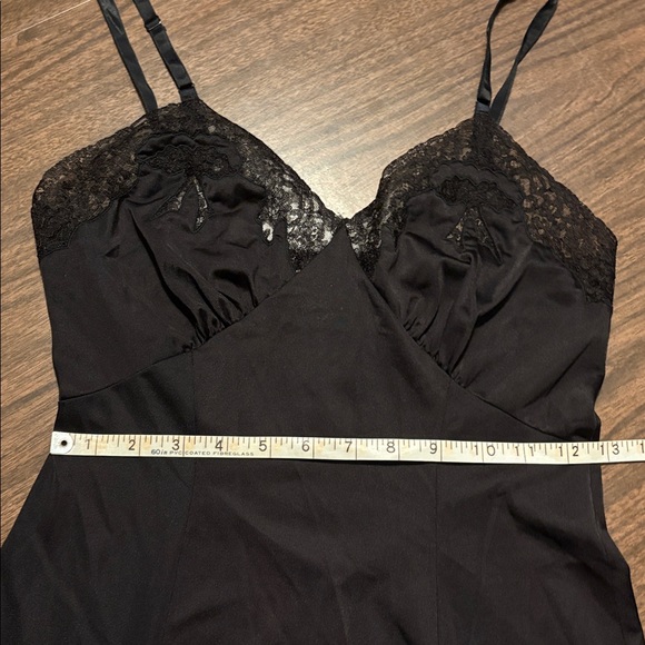 Seamprufe VINTAGE Size 32 Black Nightgown Slip Dress - Picture 5 of 5